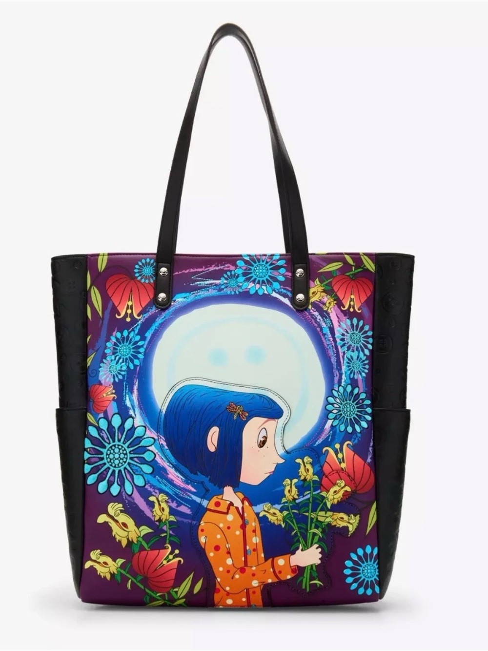 Loungefly Coraline garden glow in the dark full-size tote NWT